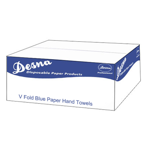Desna V Fold Paper Hand Towels Blue