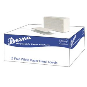 Z Fold White Hand Towels Desna Products